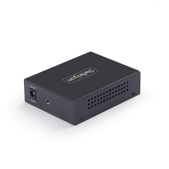 StarTech.com Convertisseur de Média Fibre Optique 10 GbE SFP+, 10 Gigabit Ethernet RJ-45 vers 10GBASE-X SFP+, Monomode, Multimode, Trames Jumbo 16K, Conforme TAA