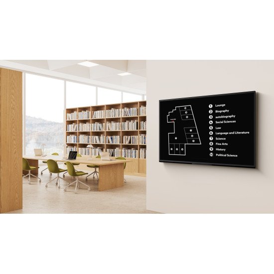 Sony FW-43EZ20L affichage de messages Panneau plat de signalisation numérique 109,2 cm (43") LED Wifi 350 cd/m² 4K Ultra HD Noir Android 16/7