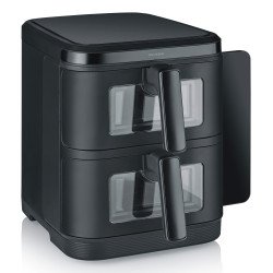 Severin FR 2468 Double 11 L Autonome 2800 W Friteuse d'air chaud Noir