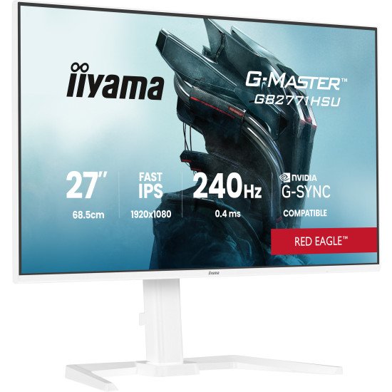 iiyama G-MASTER GB2771HSU-W1 écran PC 68,6 cm (27") 1920 x 1080 pixels Blanc