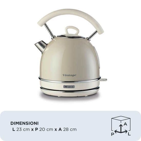 Ariete 2877/03 bouilloire 1,7 L 2000 W Beige