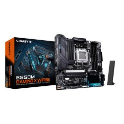 GIGABYTE B850M GAMING X WIFI6E Carte Mère - Processeurs AMD Ryzen Série 9000, VRM numérique 10+2+2 phases, jusqu'à 8200MHz DDR5 (OC), 1xPCIe 5.0 + 1xPCIe 4.0 M.2, LAN 2.5, WIFI 6E, USB 3.2 Gen 2. GIGABYTE B850M GAMING X WIFI6E Carte Mère - Processeurs AMD Ryzen Série 9000, VRM numérique 10+2+2 phases, jusqu'à 8200MHz DDR5 (OC), 1xPCIe 5.0 + 1xPCIe 4.0 M.2, LAN 2.5, WIFI 6E, USB 3.2 Gen 2.