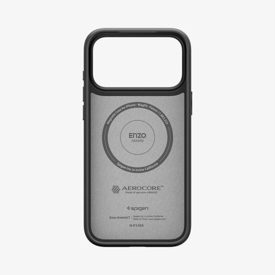 Spigen Enzo Aramid T (MagFit) coque de protection pour téléphones portables 17,5 cm (6.9") Housse Noir