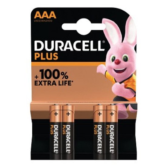 Duracell Plus Batterie à usage unique AAA Alcaline Duracell Plus Batterie à usage unique AAA Alcaline