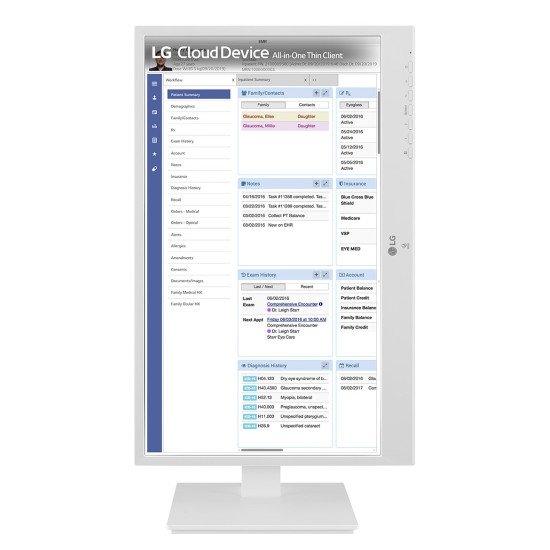 LG 24CR670N-6P Intel® Celeron® N5105 60,5 cm (23.8") 1920 x 1080 pixels All-in-One thin client 8 Go DDR4-SDRAM 16 Go eMMC Wi-Fi 6 (802.11ax) Blanc