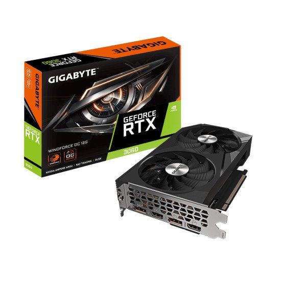 Gigabyte GeForce RTX 3060 WINDFORCE OC 12G (rev. 2.0) NVIDIA 12 Go GDDR6