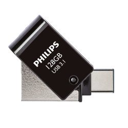 Philips FM12DC152B/00 lecteur USB flash 128 Go USB Type-A 3.2 Gen 1 (3.1 Gen 1) Noir, Argent