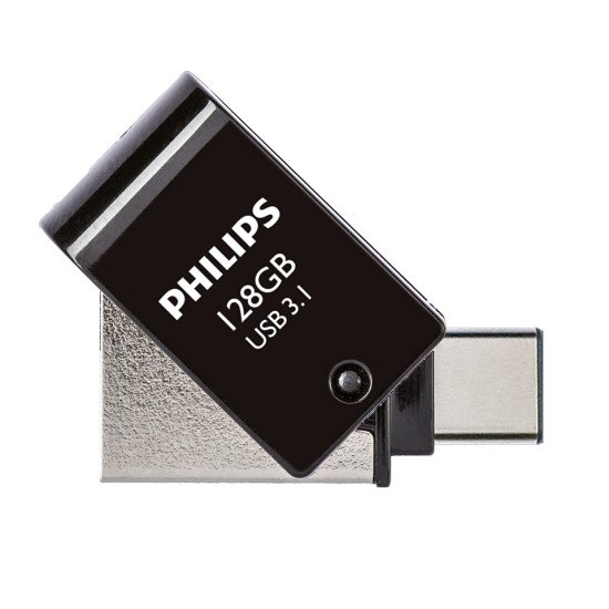Philips FM12DC152B/00 lecteur USB flash 128 Go USB Type-A 3.2 Gen 1 (3.1 Gen 1) Noir, Argent