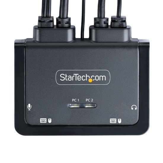 StarTech.com C2-H46-UAC-CBL-KVM commutateur écran, clavier et souris Noir