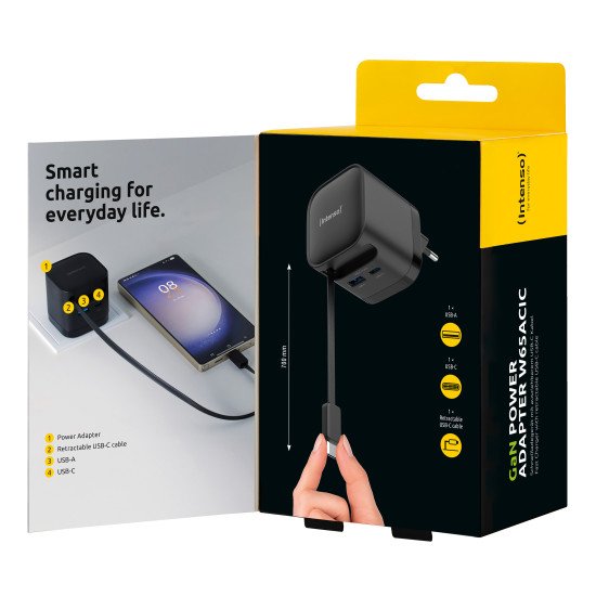 Intenso 7806520 adaptateur de puissance & onduleur Intérieure 65 W Noir