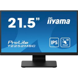 iiyama ProLite T2252MSC-B2 écran PC 54,6 cm (21.5") 1920 x 1080 pixels Full HD LCD Écran tactile Noir iiyama ProLite T2252MSC-B2 écran PC 54,6 cm (21.5") 1920 x 1080 pixels Full HD LCD Écran tactile Noir