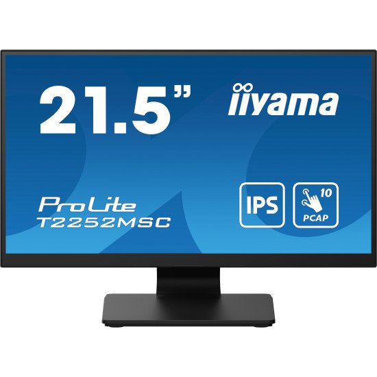 iiyama ProLite T2252MSC-B2 écran PC 54,6 cm (21.5") 1920 x 1080 pixels Full HD LCD Écran tactile Noir