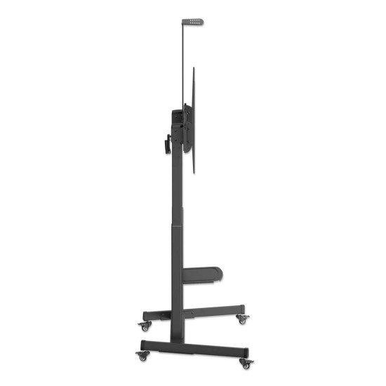 Manhattan Support sur roulettes pour TV/moniteurs, réglage hauteur par manivelle, écrans 37" à 120", Compatibilité VESA : de 200x200 à 1000x600 mm (vérifiez les dimensions des quatre trous de fixation à l'arrière), charge max. 120 kg, hauteur 11