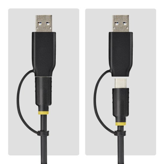 StarTech.com Dock Adaptateur USB-C/USB-A vers M.2 NVMe, 10 Gbps, Lecteur SSD Externe M.2 NVMe Sans Outil, B+M/M-Key