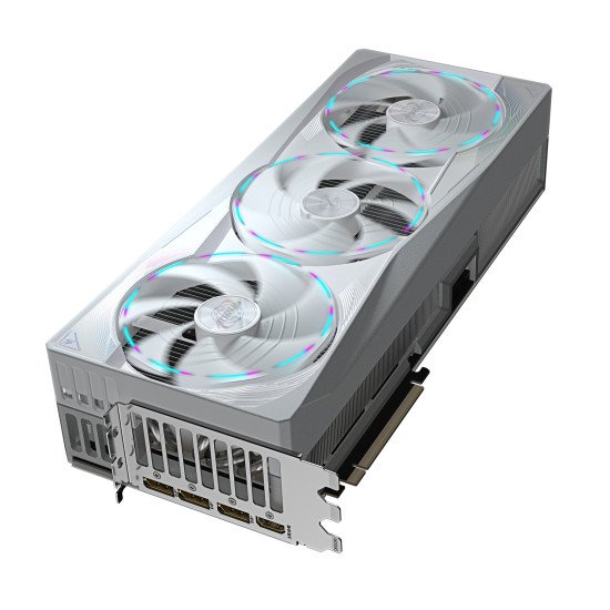GIGABYTE AORUS GeForce RTX 5090 MASTER ICE 32G Carte Graphique - 32 Go GDDR7, 512 bits, PCI-E 5.0, 2655MHz Fréquence du Cœur, 3 x DP 2.1a, 1 x HDMI 2.1b, NVIDIA DLSS 4, GV-N5090AORUSM ICE-32GD GIGABYTE AORUS GeForce RTX 5090 MASTER ICE 32G Carte Graphique - 32 Go GDDR7, 512 bits, PCI-E 5.0, 2655MHz Fréquence du Cœur, 3 x DP 2.1a, 1 x HDMI 2.1b, NVIDIA DLSS 4, GV-N5090AORUSM ICE-32GD