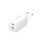 Intenso POWER ADAPTER 2XUSB-C GAN/7804012 Universel Blanc Secteur Charge rapide Intérieure