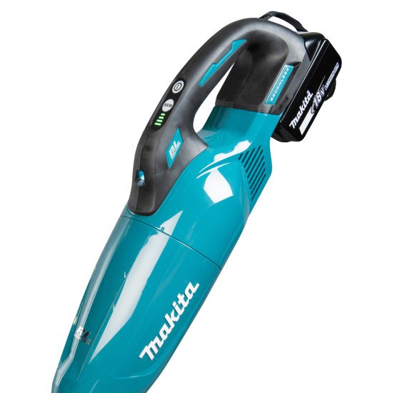 Makita DCL284FZ aspirateur de table Noir, Turquoise Sans sac