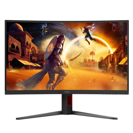 AOC G4 C32G4Z écran PC 80 cm (31.5") 1920 x 1080 pixels Full HD LCD Noir, Rouge