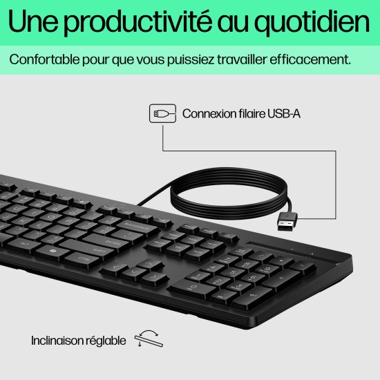 HP Clavier filaire USB 125 G2