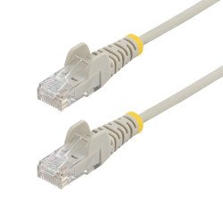 StarTech.com Câble Ethernet CAT6 Gris Fin de 10m, Sans Accroc, 100W PoE, UTP, LSZH, Fil de Cuivre Pur 28AWG, Cordon Patch Réseau RJ45 avec Serre-Câble, Contrôlé Fluke StarTech.com Câble Ethernet CAT6 Gris Fin de 10m, Sans Accroc, 100W PoE, UTP, LSZH, Fil de Cuivre Pur 28AWG, Cordon Patch Réseau RJ45 avec Serre-Câble, Contrôlé Fluke