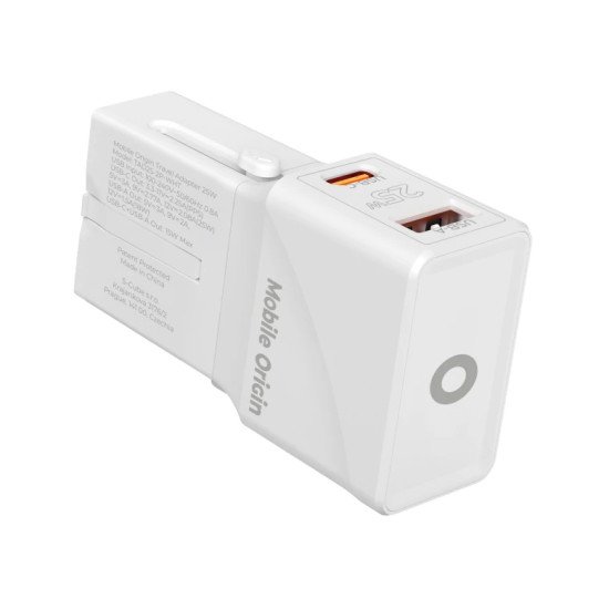 Mobile Origin TAD25-2P-WHT chargeur d'appareils mobiles Universel Blanc Secteur, USB Charge rapide Intérieure