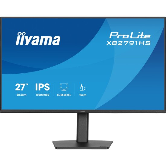 iiyama ProLite XB2791HS-B1 écran PC 68,6 cm (27") 1920 x 1080 pixels Full HD LED Noir