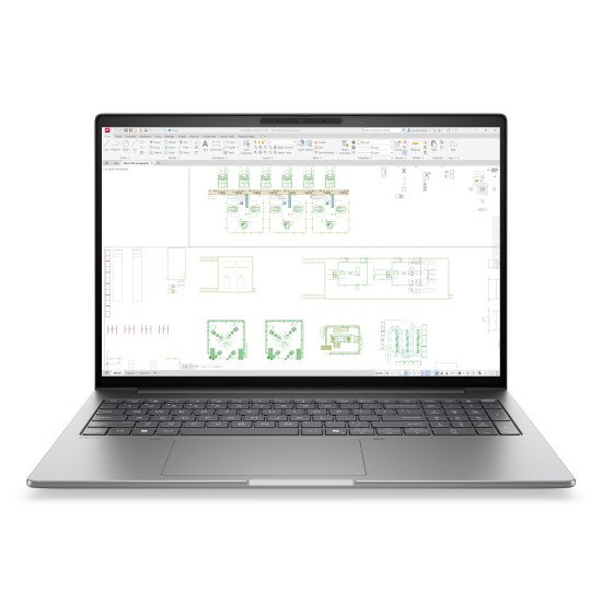 HP ZBook 8 G2i 16 Intel Core Ultra 7 356H Station de travail mobile 40,6 cm (16") WUXGA 32 Go DDR5-SDRAM 512 Go SSD NVIDIA RTX PRO 500 Blackwell Wi-Fi 7 (802.11be) Windows 11 Pro Argent AZERTY