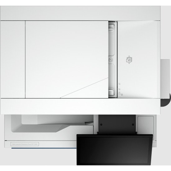 HP Imprimante Color LaserJet Enterprise Flow MFP 5800zf, Impression, copie, scan, fax, Chargeur automatique de documents; Bacs haute capacité en option; Écran tactile; Cartouche TerraJet