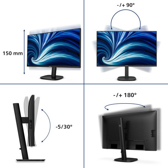 Philips 27B2N3500J/00 écran PC 68,6 cm (27") 2560 x 1440 pixels 2K LCD Noir Philips 27B2N3500J/00 écran PC 68,6 cm (27") 2560 x 1440 pixels 2K LCD Noir