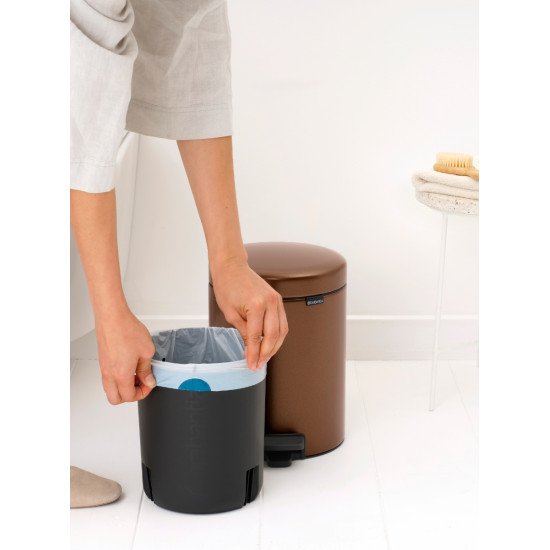 Brabantia NewIcon 5 L Rond Acier Marron