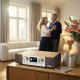Albrecht DR 1000 Analogique et numérique 30 W FM, DAB+ Noyer Lecture de MP3