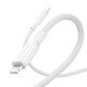 PanzerGlass empower by ® Racing 60W USB-C to Lightning Cable | USB 2.0 | 1.2M | Silver White câble USB Blanc