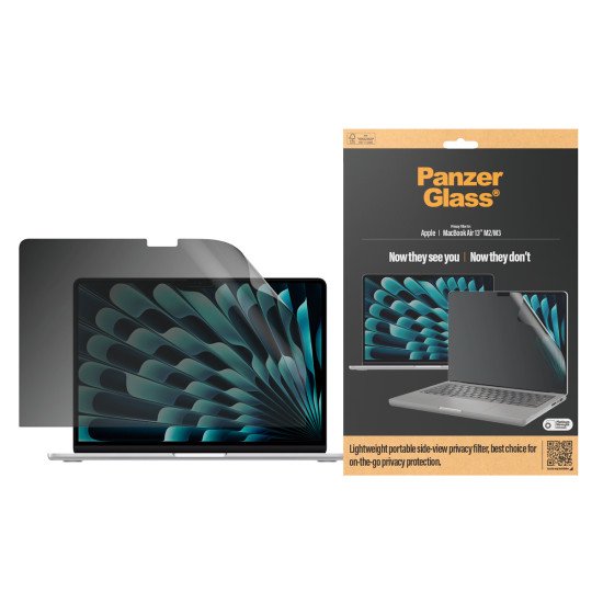 PanzerGlass ® Privacy Screen Protector MacBook Air 13” (M2) Protection d'écran transparent Apple 10 pièce(s) PanzerGlass ® Privacy Screen Protector MacBook Air 13” (M2) Protection d'écran transparent Apple 10 pièce(s)