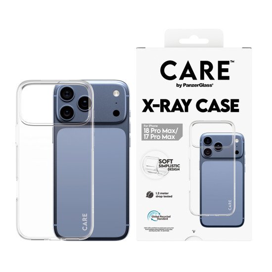 PanzerGlass CARE™ by ® X-Ray Case iPhone 2026 Pro Max | 17 Pro Max coque de protection pour téléphones portables Housse Transparent