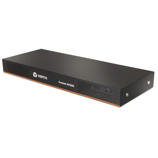 Vertiv Avocent AV 3216 commutateur écran, clavier et souris Grille de montage Noir
