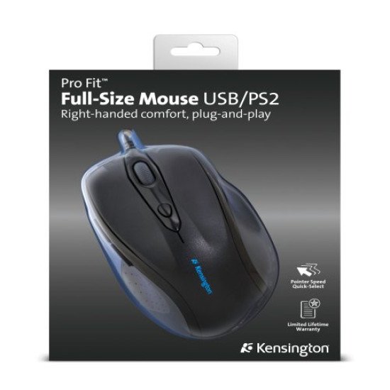 Kensington Pro Fit Full-Size Souris Optique USB+PS/2