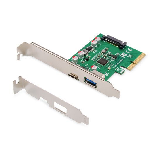 Digitus Carte PCIe, USB Type-C™ + USB-A