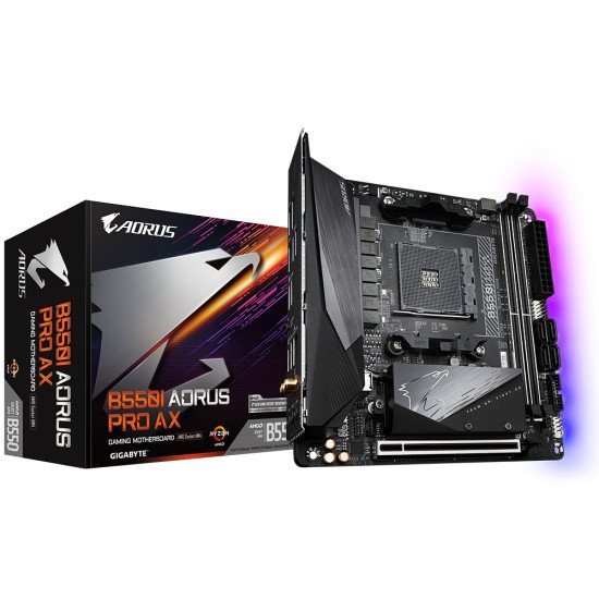 Gigabyte B550I AORUS PRO AX Emplacement AM4 Mini ITX AMD B550 Gigabyte B550I AORUS PRO AX Emplacement AM4 Mini ITX AMD B550