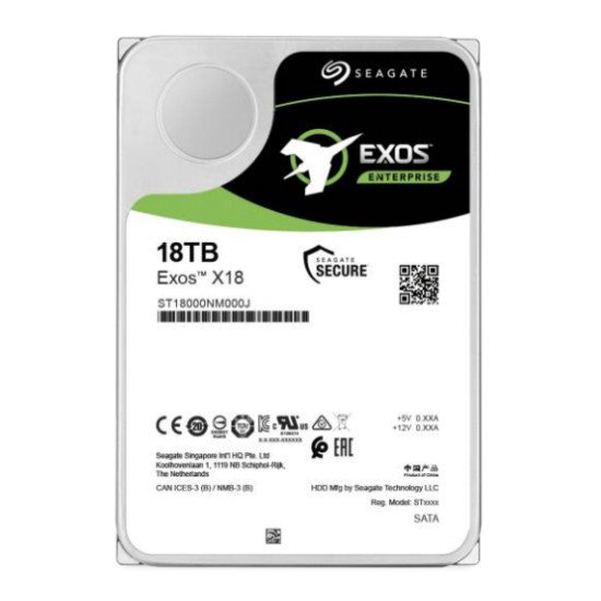 Seagate Exos X18 ST18000NM000J disque dur 3.5" 18000 Go Sata III