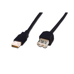 ASSMANN Electronic AK-300202-050-S câble USB 5 m 2.0 USB A Noir ASSMANN Electronic AK-300202-050-S câble USB 5 m 2.0 USB A Noir