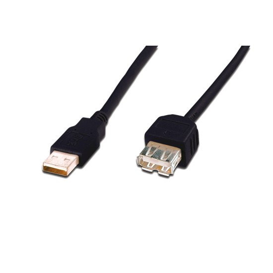 ASSMANN Electronic AK-300202-050-S câble USB 5 m 2.0 USB A Noir