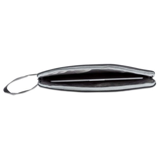 Manhattan Housse Seattle pour ordinateur portable 14,5", grise, rembourrée, intérieur ultra doux, compartiment principal à double zip, poche avant zippée, boucle de transport, résistante à l'eau, garantie 3 ans