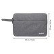 Manhattan Housse Seattle pour ordinateur portable 14,5", grise, rembourrée, intérieur ultra doux, compartiment principal à double zip, poche avant zippée, boucle de transport, résistante à l'eau, garantie 3 ans
