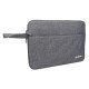Manhattan Housse Seattle pour ordinateur portable 14,5", grise, rembourrée, intérieur ultra doux, compartiment principal à double zip, poche avant zippée, boucle de transport, résistante à l'eau, garantie 3 ans