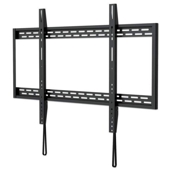 Manhattan Support mural pour TV/moniteurs (fixe), écrans 60" à 100", Compatibilité VESA : de 200x200 à 900x600 mm (vérifiez les dimensions des quatre trous de fixation à l'arrière), charge max. 50 kg, noir
