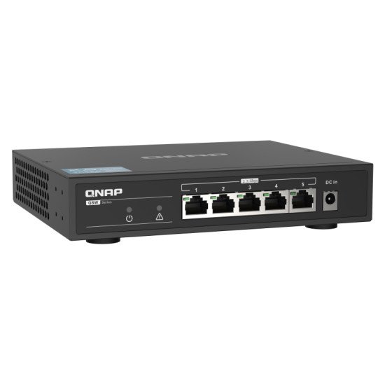 QNAP QSW-1105-5T commutateur réseau Non-géré Gigabit Ethernet (10/100/1000) Noir