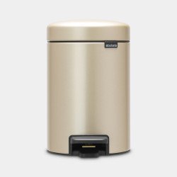Brabantia NewIcon Treteimer 3 Liter 3 L Rond Champagne