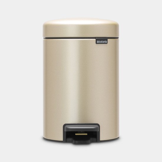 Brabantia NewIcon Treteimer 3 Liter 3 L Rond Champagne