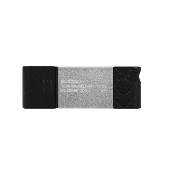 Kingston DataTraveler 80 clé USB 128 Go USB Type-C 3.2 Gen 1 (3.1 Gen 1) Noir, Argent