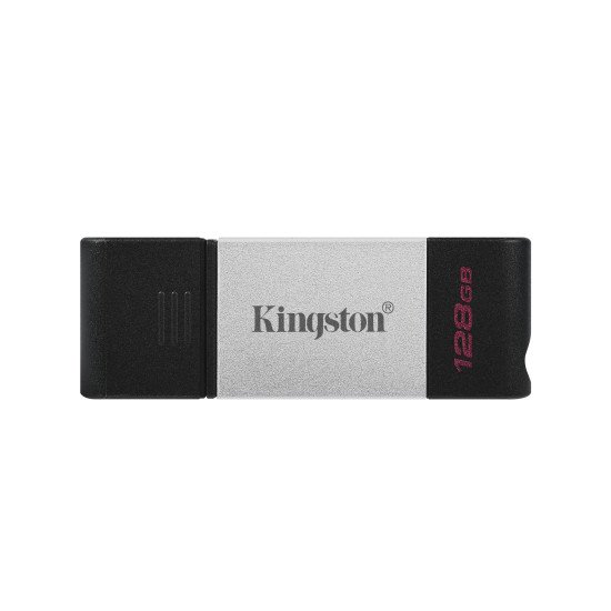 Kingston DataTraveler 80 clé USB 128 Go USB Type-C 3.2 Gen 1 (3.1 Gen 1) Noir, Argent